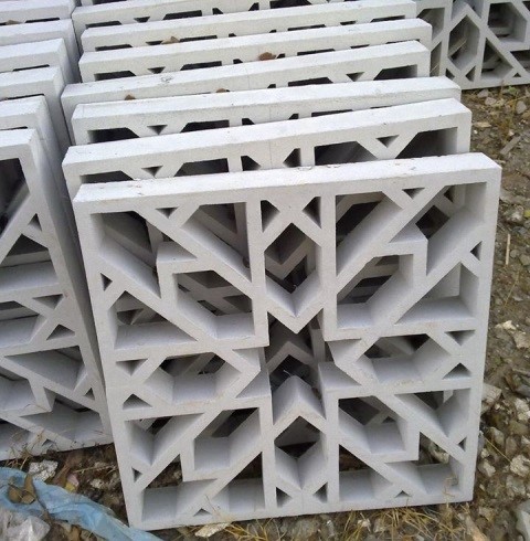 نمای خشک با تایل مشب جی اف آر سی